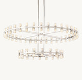 ARCACHON LED ROUND TWO-TIER CHANDELIER 60"