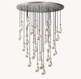 RAIN ROUND CHANDELIER 60"