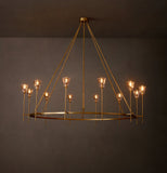TORCHE DE VERRE ROUND CHANDELIER 70"