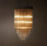 CASCADA SQUARE CHANDELIER 30"