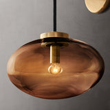 CABRETTE AMBER GLASS SCONCE