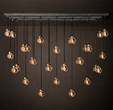 PEARL RECTANGULAR CHANDELIER 72"
