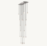 PEARL RECTANGULAR CHANDELIER 54"