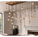 PEARL RECTANGULAR CHANDELIER 54"