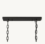 1920S ODEON RECTANGULAR CHANDELIER 40"