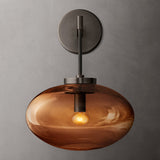 CABRETTE AMBER GLASS SCONCE