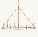 19TH C. ENGLISH OPENWORK ROUND CHANDELIER 72"