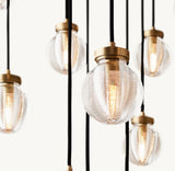 PEARL ROUND CHANDELIER 60"