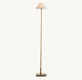PETITE CANDLESTICK LINEN SHADE FLOOR LAMP