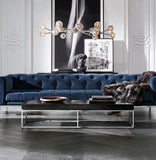 BOULE DE CRISTAL CLEAR GLASS ROUND CHANDELIER 48"