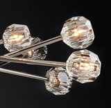 BOULE DE CRISTAL CLEAR GLASS ROUND CHANDELIER 48"