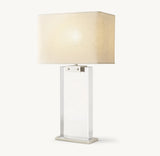 RECTANGULAR COLUMN CRYSTAL TABLE LAMP