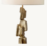 BRUTALIST CUBIST BUFFET LAMP