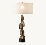 BRUTALIST CUBIST BUFFET LAMP