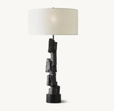 BRUTALIST CUBIST BUFFET LAMP