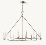 19TH C. ENGLISH OPENWORK ROUND CHANDELIER 60"