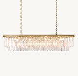 1920S ODEON RECTANGULAR CHANDELIER 59"