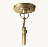 BOULE DE CRISTAL CLEAR GLASS ROUND CHANDELIER 24"