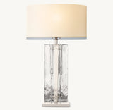 LATTICE CLEAR GLASS TABLE LAMP