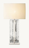 LATTICE CLEAR GLASS TABLE LAMP