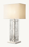 LATTICE CLEAR GLASS TABLE LAMP