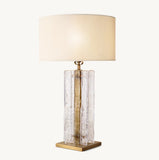 LATTICE CLEAR GLASS TABLE LAMP