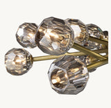 BOULE DE CRISTAL SMOKE GLASS OVAL CHANDELIER 72"