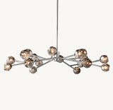 BOULE DE CRISTAL SMOKE GLASS ROUND CHANDELIER 60"