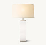 SQUARE COLUMN CRYSTAL TABLE LAMP