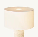 SAREZZO CYLINDRICAL STONE TABLE LAMP