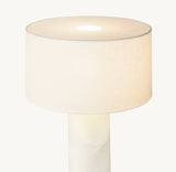 SAREZZO STONE CYLINDRICAL TABLE LAMP