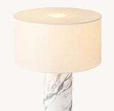 SAREZZO CYLINDRICAL STONE TABLE LAMP