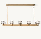DEMARET DOUBLE LINEAR CHANDELIER 54"