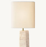 TALLADO CLASSICO TRAVERTINE CONVEX TABLE LAMP