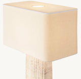 TALLADO CLASSICO TRAVERTINE CONVEX TABLE LAMP