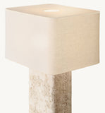 TALLADO CLASSICO TRAVERTINE RECTANGULAR TABLE LAMP