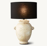 MARBLE VESSEL TABLE LAMP 20"