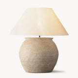 TERRA-COTTA CHINESE JAR TABLE LAMP