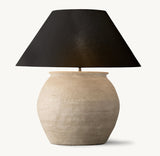 TERRA-COTTA CHINESE JAR TABLE LAMP