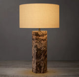 SAREZZO HEXAGONAL STONE TABLE LAMP