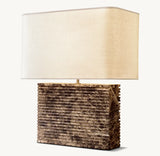 TALLADO EMPERADOR WIDE RECTANGULAR TABLE LAMP