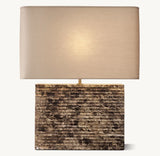 TALLADO EMPERADOR WIDE RECTANGULAR TABLE LAMP