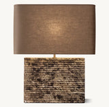 TALLADO EMPERADOR WIDE RECTANGULAR TABLE LAMP