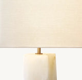 TALLADO ALABASTER CONVEX ACCENT TABLE LAMP