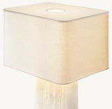 TALLADO ALABASTER CONVEX ACCENT TABLE LAMP