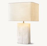 TALLADO ALABASTER CONVEX ACCENT TABLE LAMP