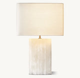 TALLADO ALABASTER CONVEX ACCENT TABLE LAMP