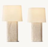 ALDO TRAVERTINE TABLE LAMP