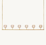 BOULE DE CRISTAL CLEAR GLASS LINEAR CHANDELIER 60"