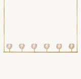 BOULE DE CRISTAL CLEAR GLASS LINEAR CHANDELIER 60"